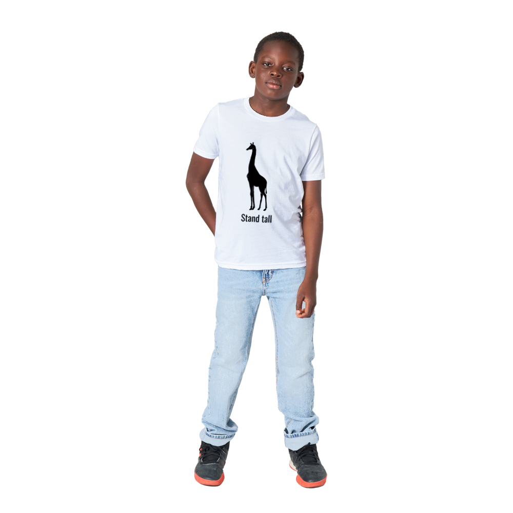 Stand tall: Premium Kids Crewneck T-shirt